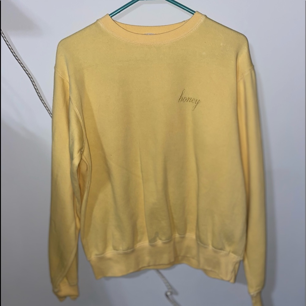 Vintage Pacsun yellow Honey pullover